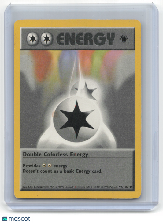 1999 Pokemon Double Colorless Energy Base Set #96/102 Lightly Played Basic