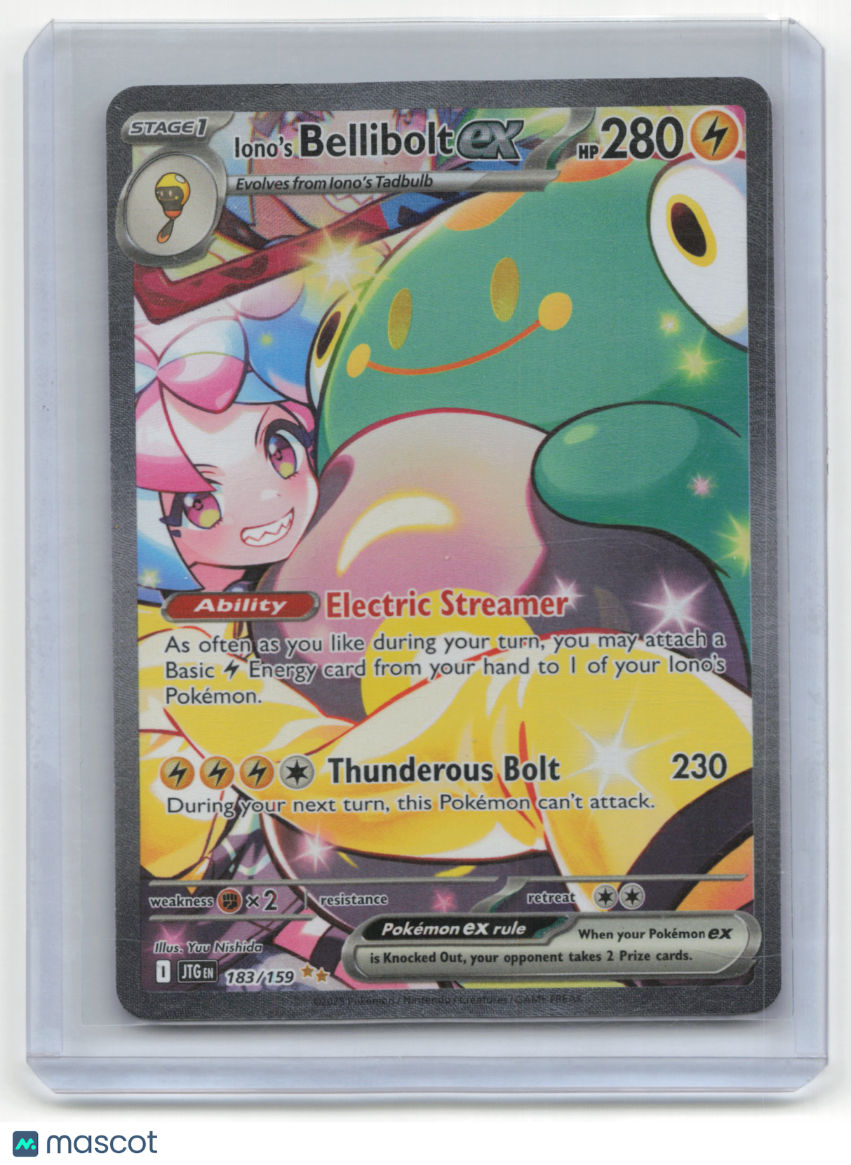 2025 Pokemon Bellibolt ex Journey Together #183/159