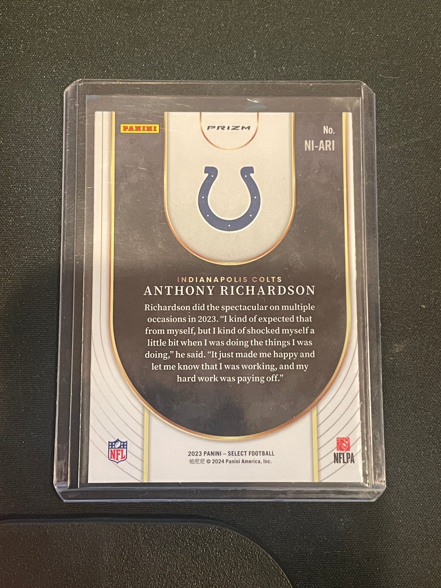 Panini 2023 Select Basketball Anthony Richardson Neon Icons Silver #NI-ARI