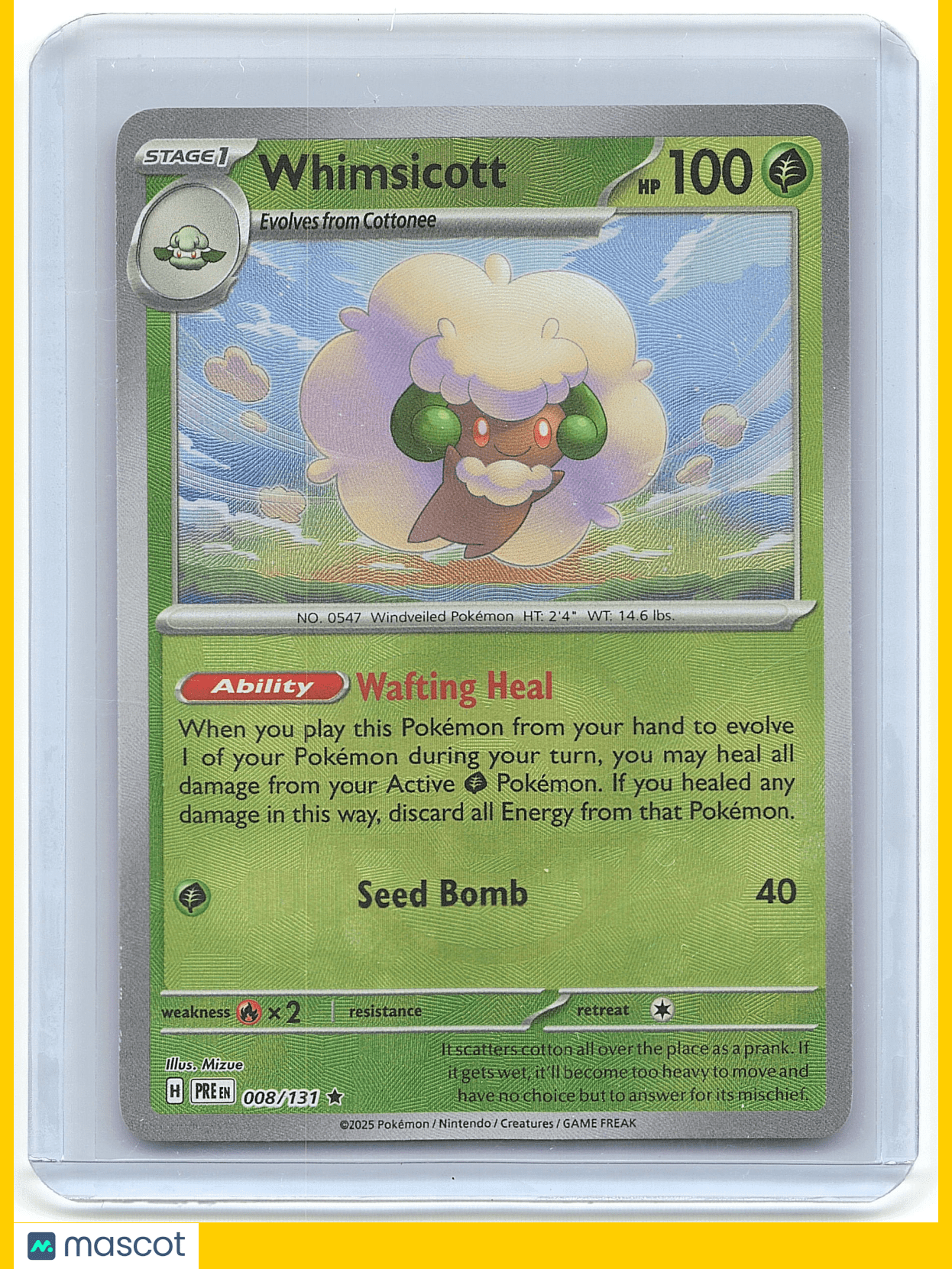 2022 Pokemon Whimsicott #008/137 008/131