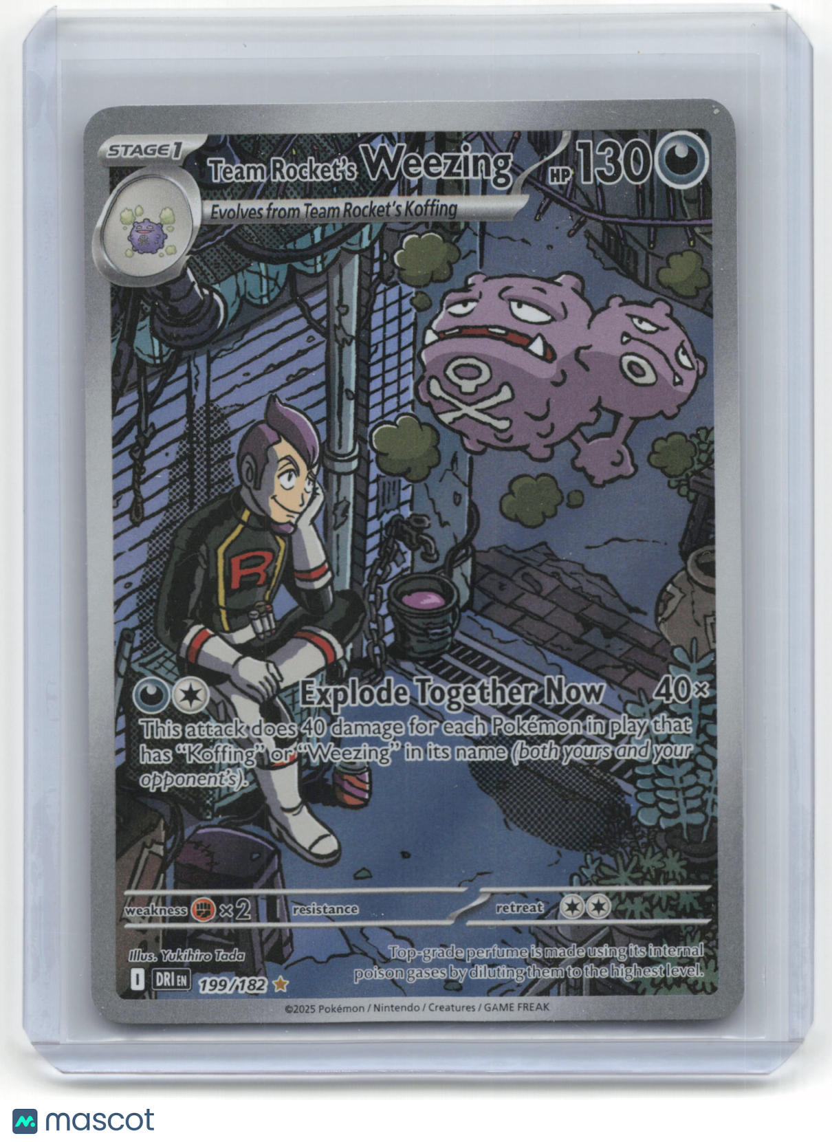 2025 Pokemon Team Rocket's Weezing Sv10: Destined Rivals #199/182 Near Mint