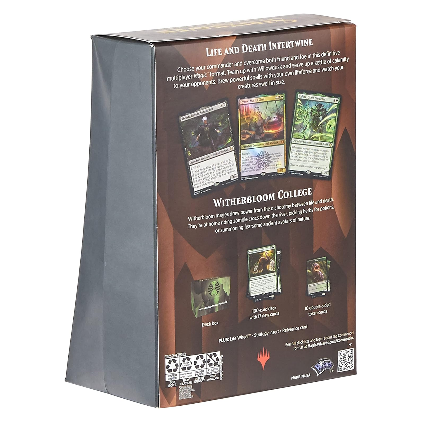 2021 Magic: TG Strixhaven: School of Mages Witherbloom Witchcraft Commander Deck