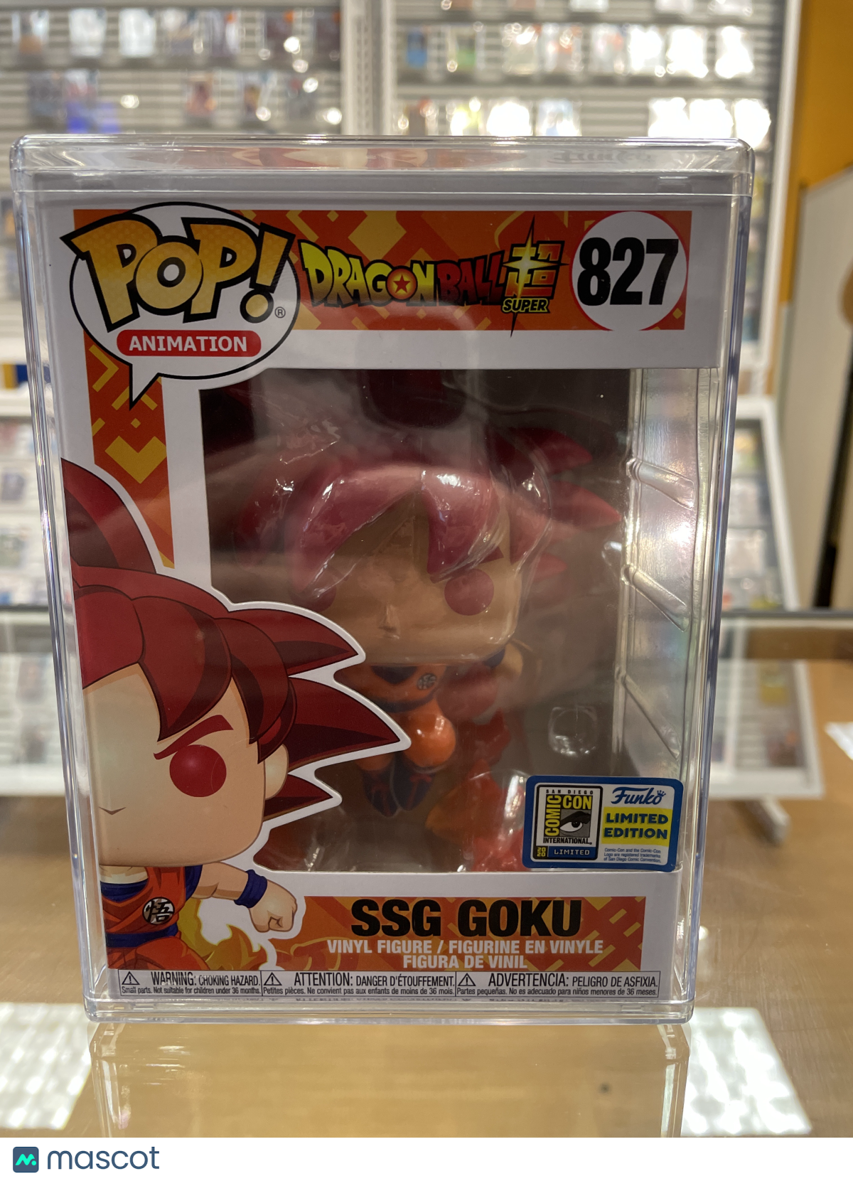 Funko Dragon Ball Z Super SSG: Goku #827 (Very Good) SDCC 2020 Limited Edition