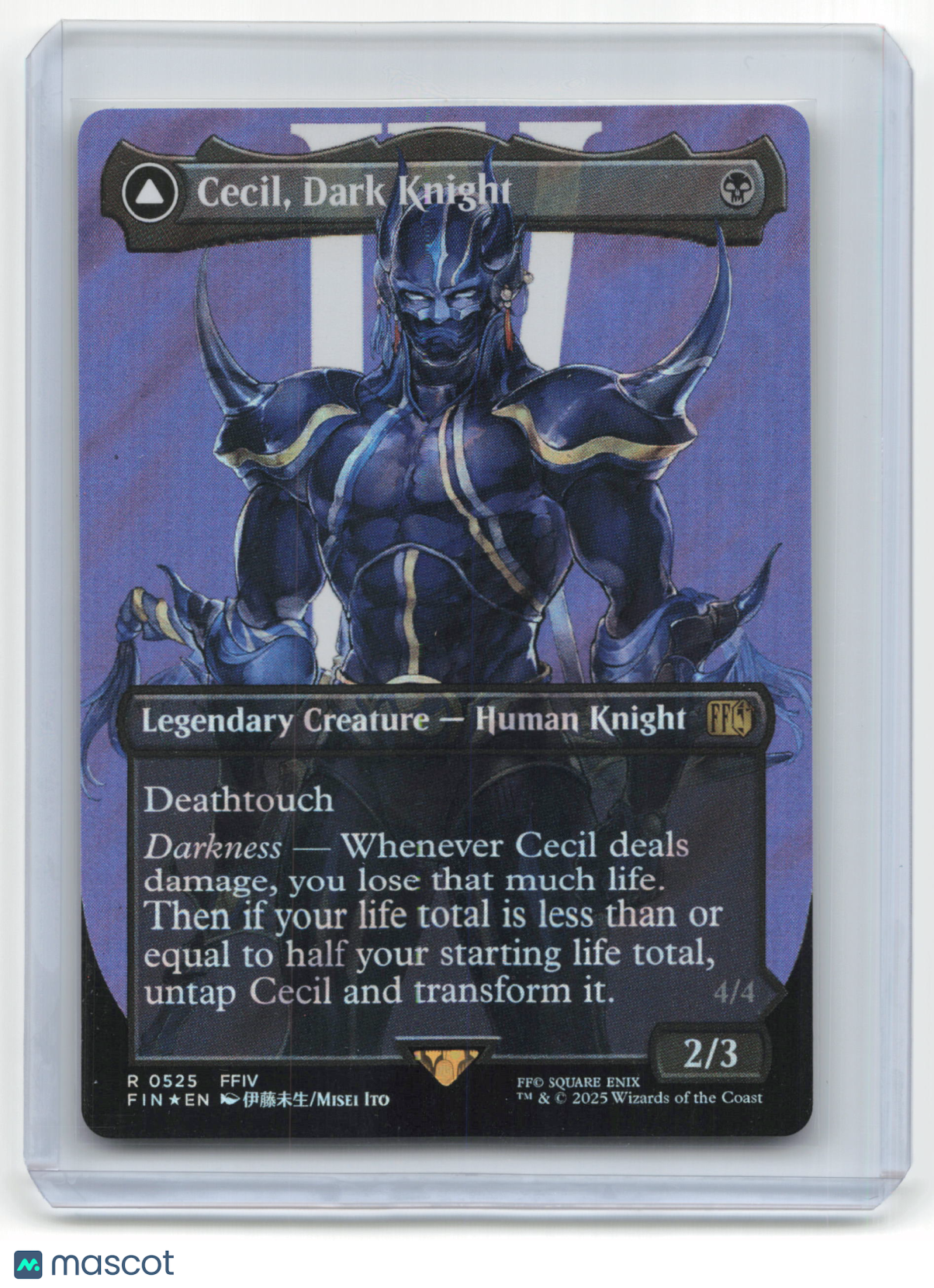 2025 Magic: The Gathering Cecil, Dark Knight Final Fantasy #R 0525 Foil
