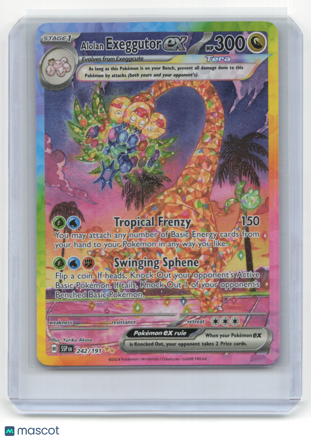 2024 Pokemon TCG Alolan Exeggutor EX Surging Sparks #242/191