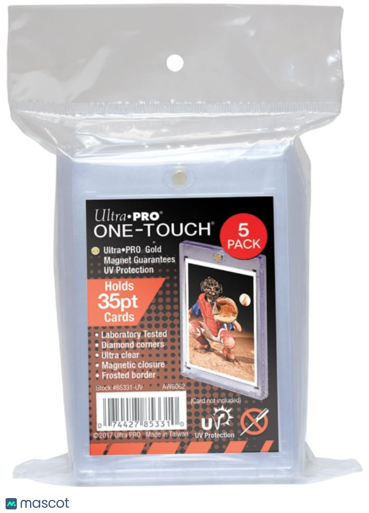 Ultra PRO Standard 35 Pt. Clear One-Touch Magnetic Card Holder 5 ct.