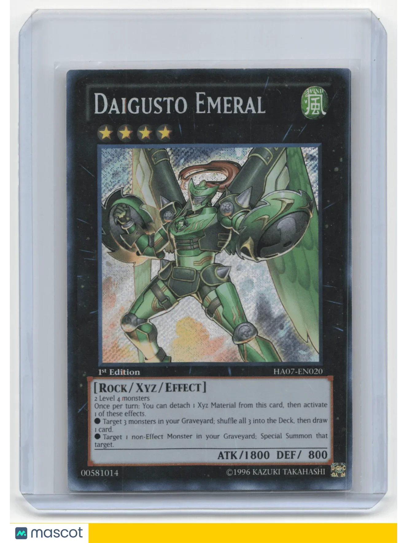 2013 Yu-Gi-Oh! Daigusto Emeral Hidden Arsenal 7: Knight of Stars #HA07-EN020 SR - Papa Joey's Collectibles