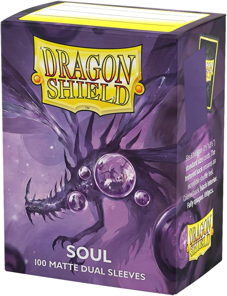 Dragon Shield Standard 20 Pt. Soul Matte Card Sleeves 100 Ct - Papa Joey's Collectibles