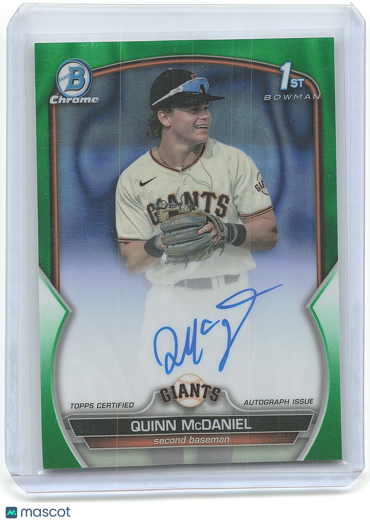Topps 2023 Bowman Chrome Baseball Quinn McDaniel Green #BDC-BC