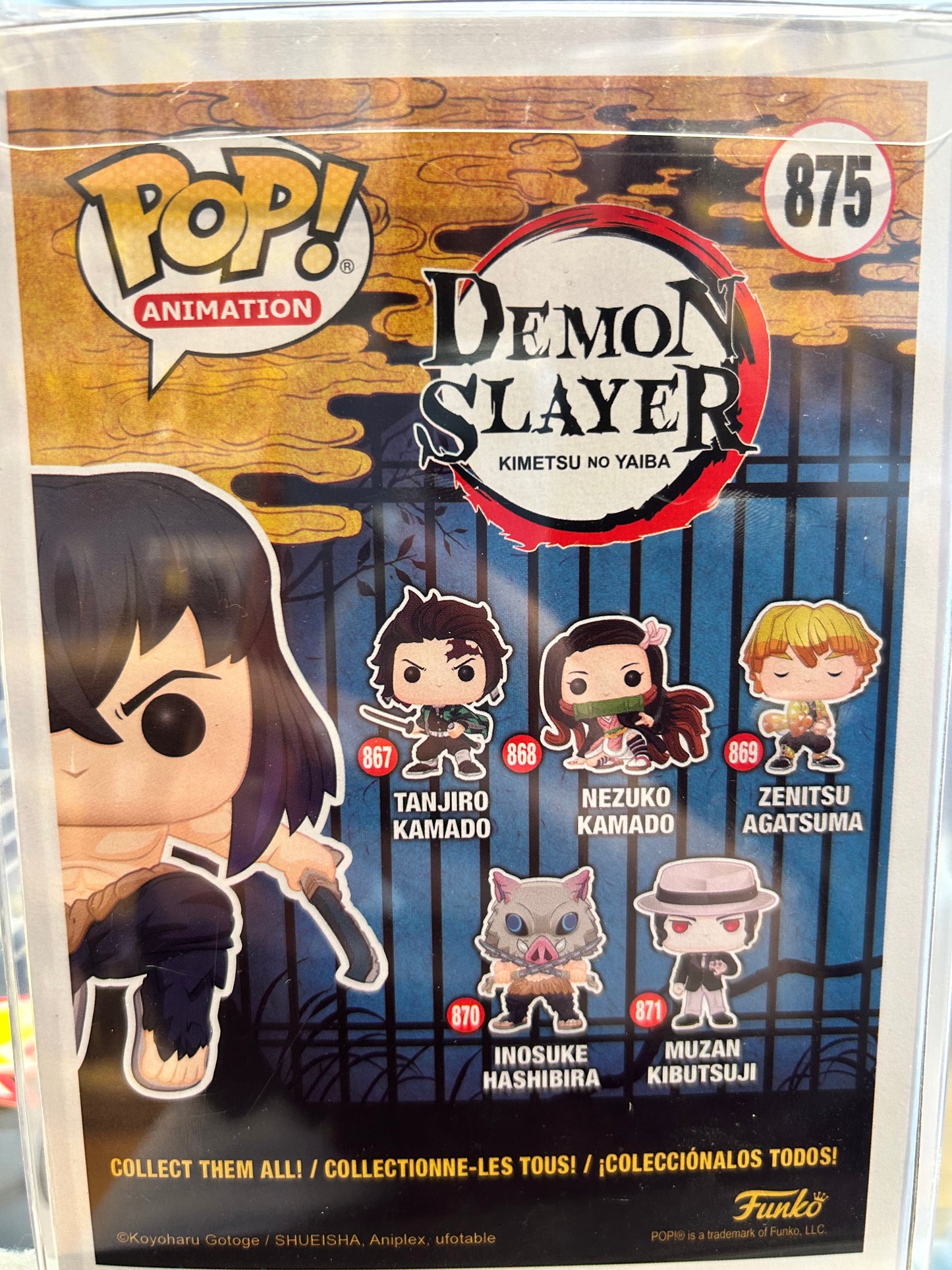 Funko Demon Slayer Inosuke Hashibira #875 (VG) Limited Edition Chase