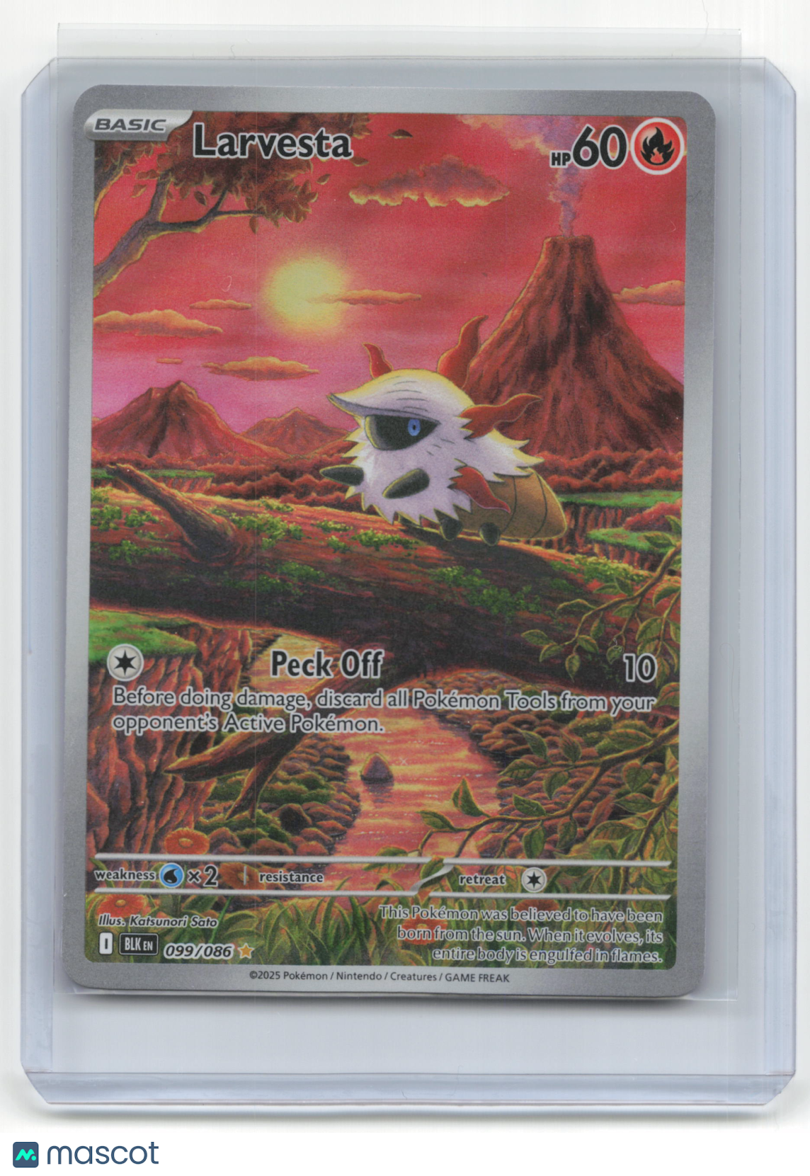 2025 Pokemon TCG Larvesta Black Bolt #099/086