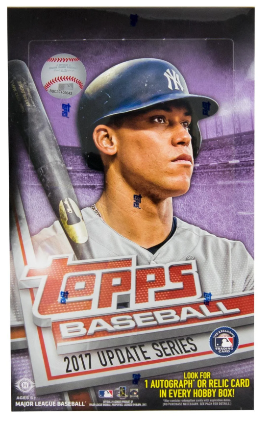 2017 Topps Update Series Baseball Hobby Pack