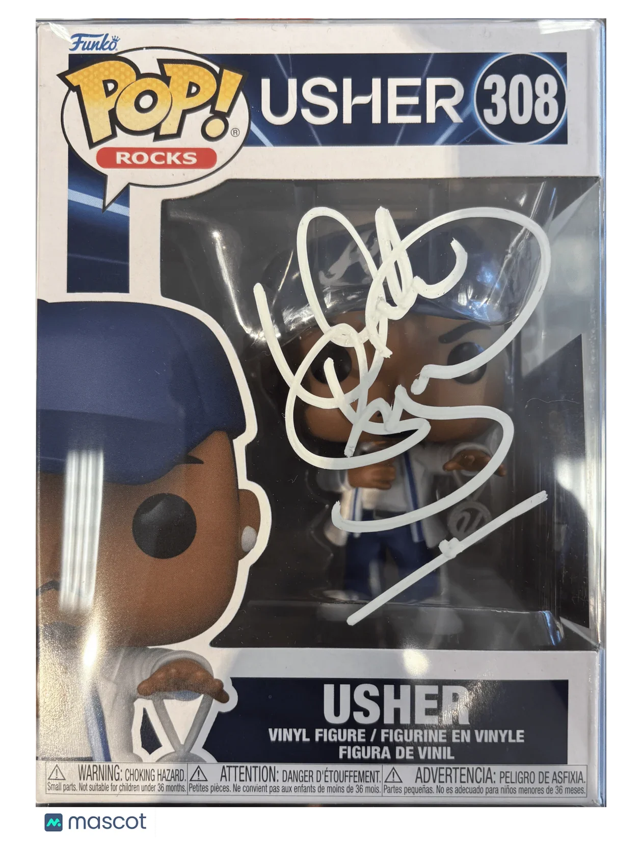 2023 Funko Usher #308 Autographed W/ COA - Papa Joey's Collectibles