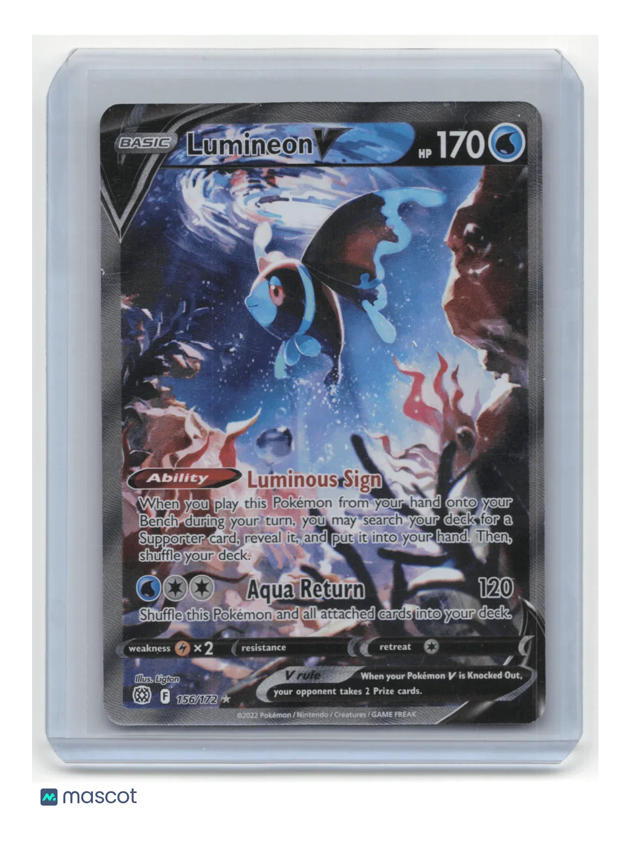 2022 Pokemon TCG Lumineon V Brilliant Stars #156/172 - Papa Joey's Collectibles