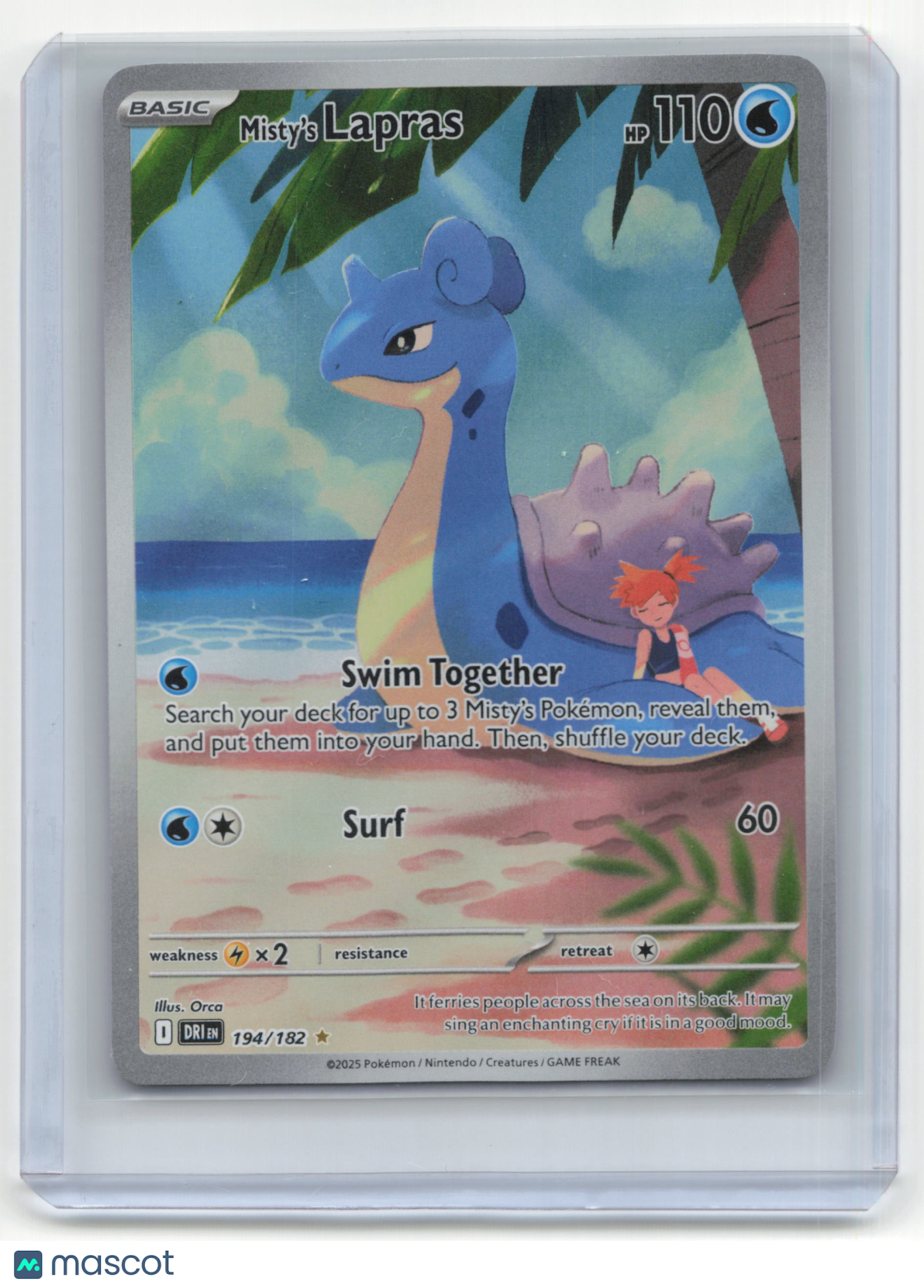 2025 Pokemon TCG Misty's Lapras Destined Rivals #194/182