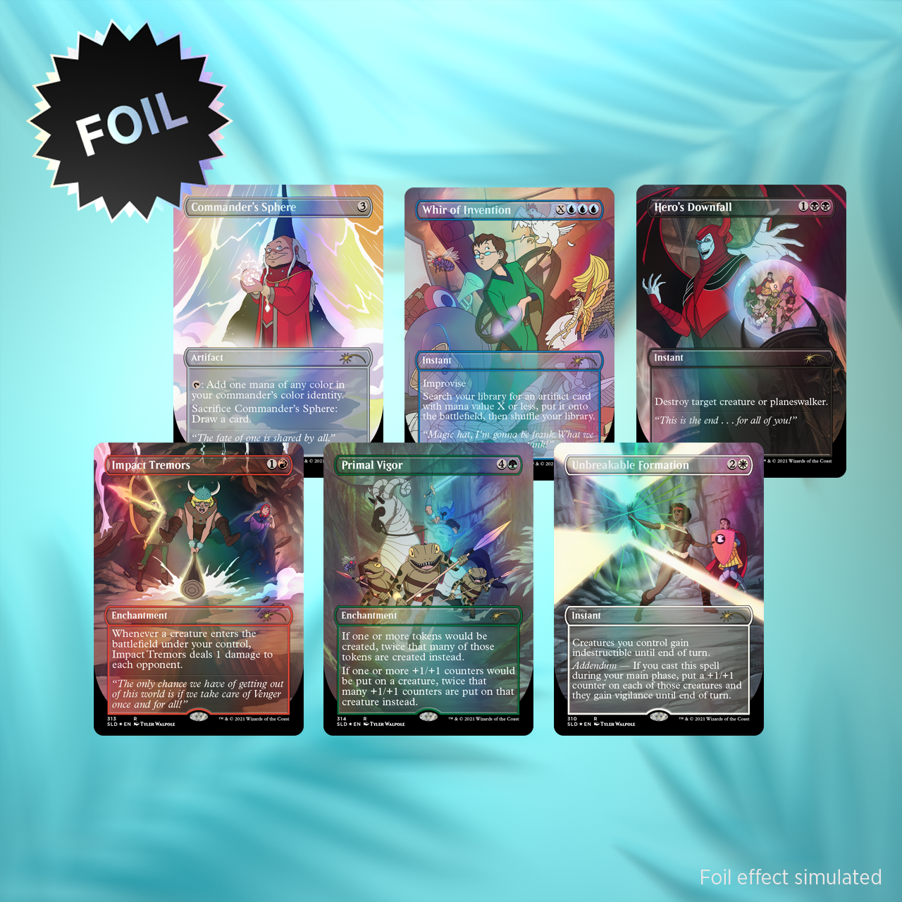 2021 Magic: The Gathering Secret Lair Drop: Saturday Morning D&D (Foil Edition)