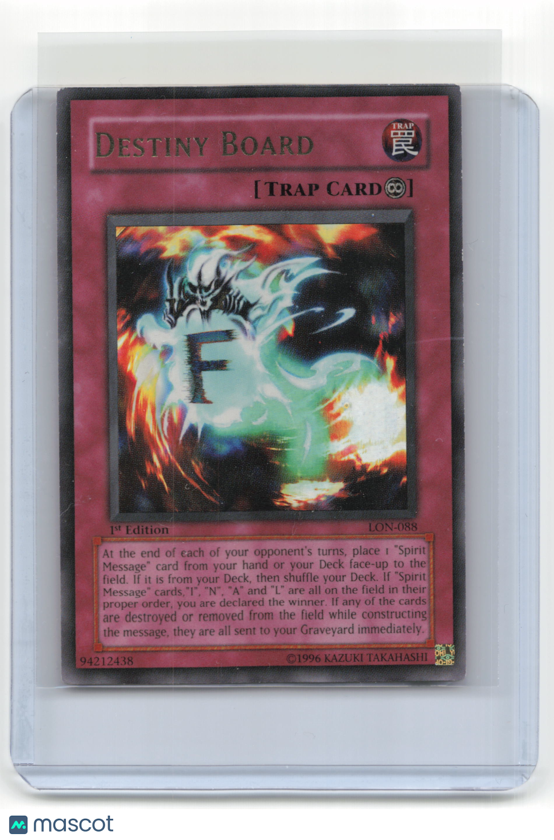 2003 Yu-Gi-Oh! Destiny Board Labyrinth of Nightmare #LON-088 Damaged UR