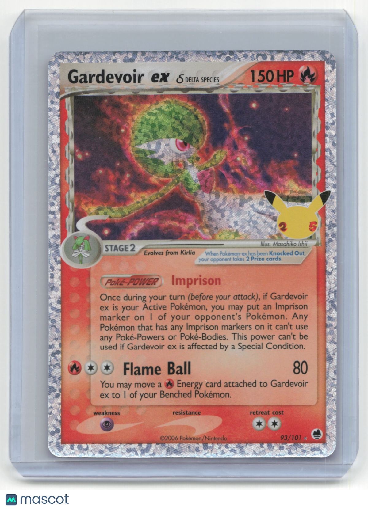 2021 Pokemon TCG Gardevoir EX Celebrations #93/101