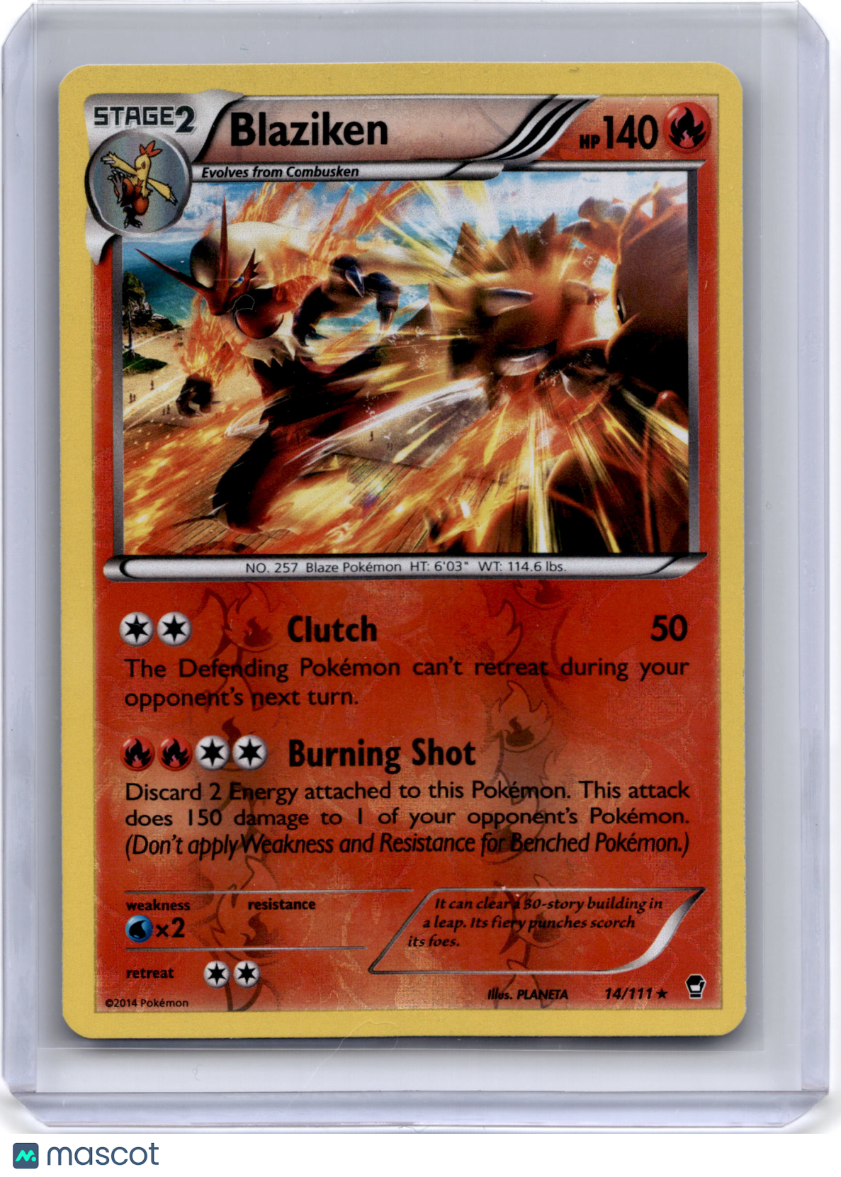 2014 Pokemon Blaziken XY Furious Fists #14/111