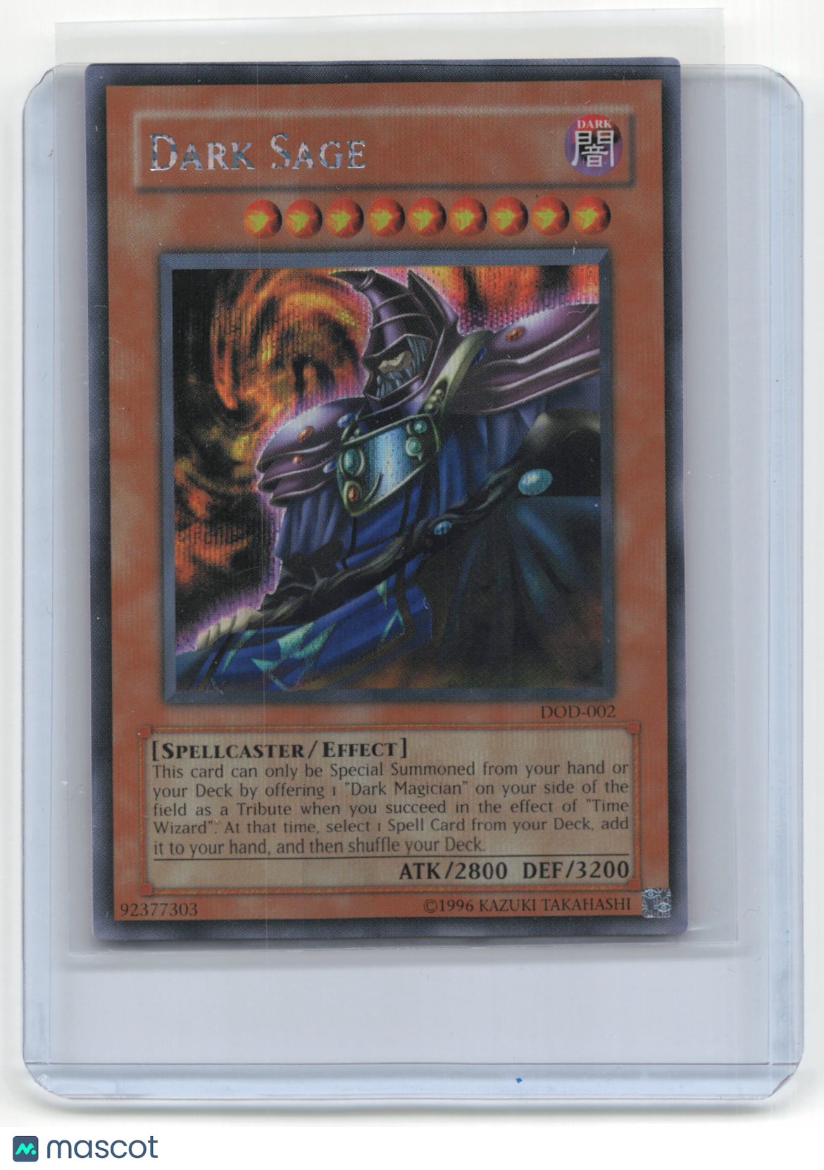 2004 Yu-Gi-Oh! Dark Sage Dawn of Destiny #DOD-002 PSR