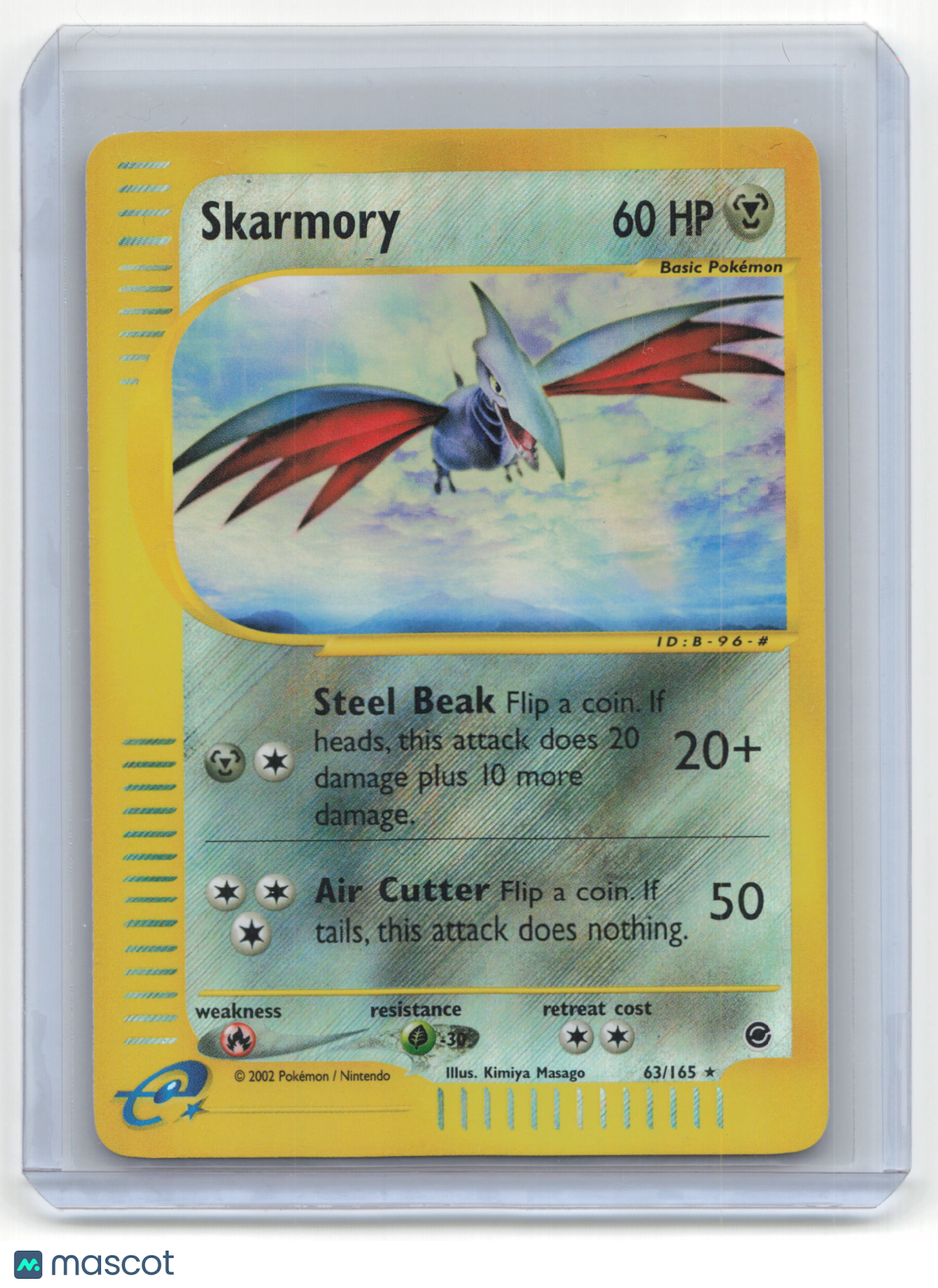 2002 Pokemon Skarmory Expedition Base Set #63/165 Near Mint