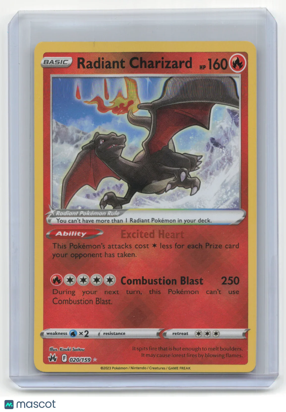 2023 Pokemon Radiant Charizard Crown Zenith #020/159 - Papa Joey's Collectibles