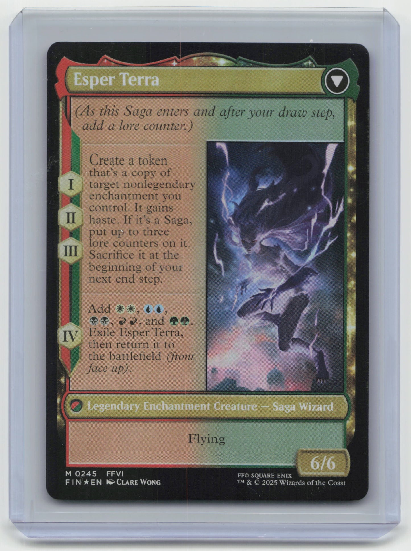 2025 Magic: The Gathering—Terra, Magical Adept #M 0245 Final Fantasy— Foil