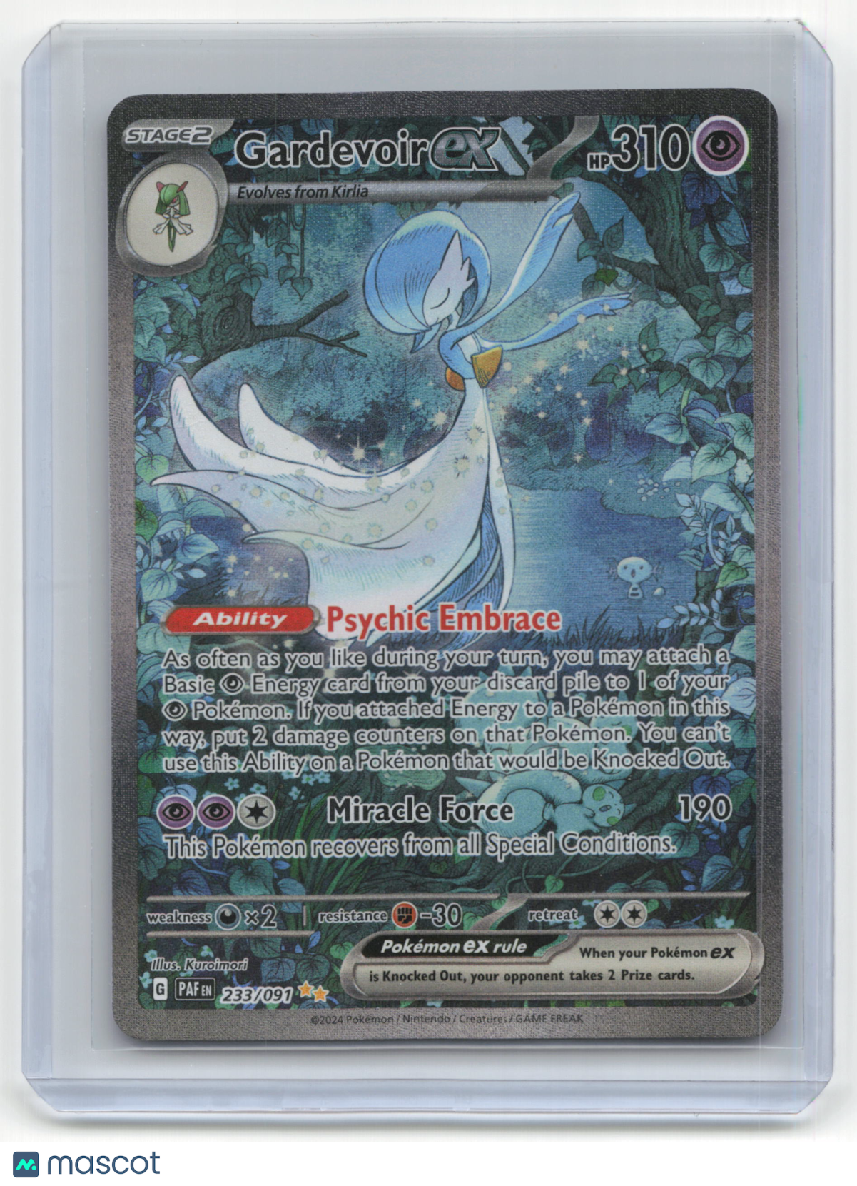 2024 Pokemon TCG Gardevoir EX Paldean Fates #233/091