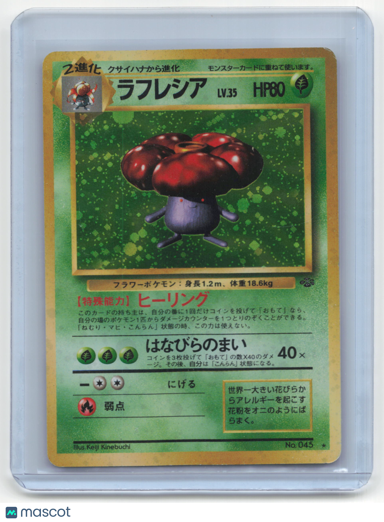 1996 Pokemon Vileplume Jungle #No.045 Japanese Lightly Played Holo