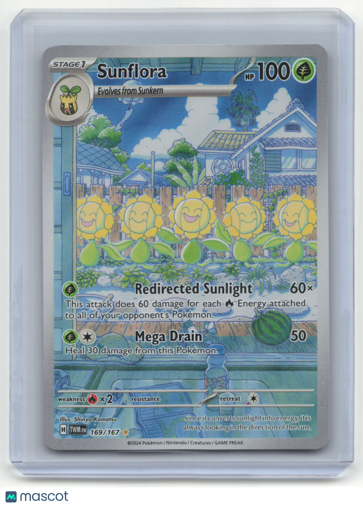 2024 Pokemon Sunflora Twilight Masquerade #169/167