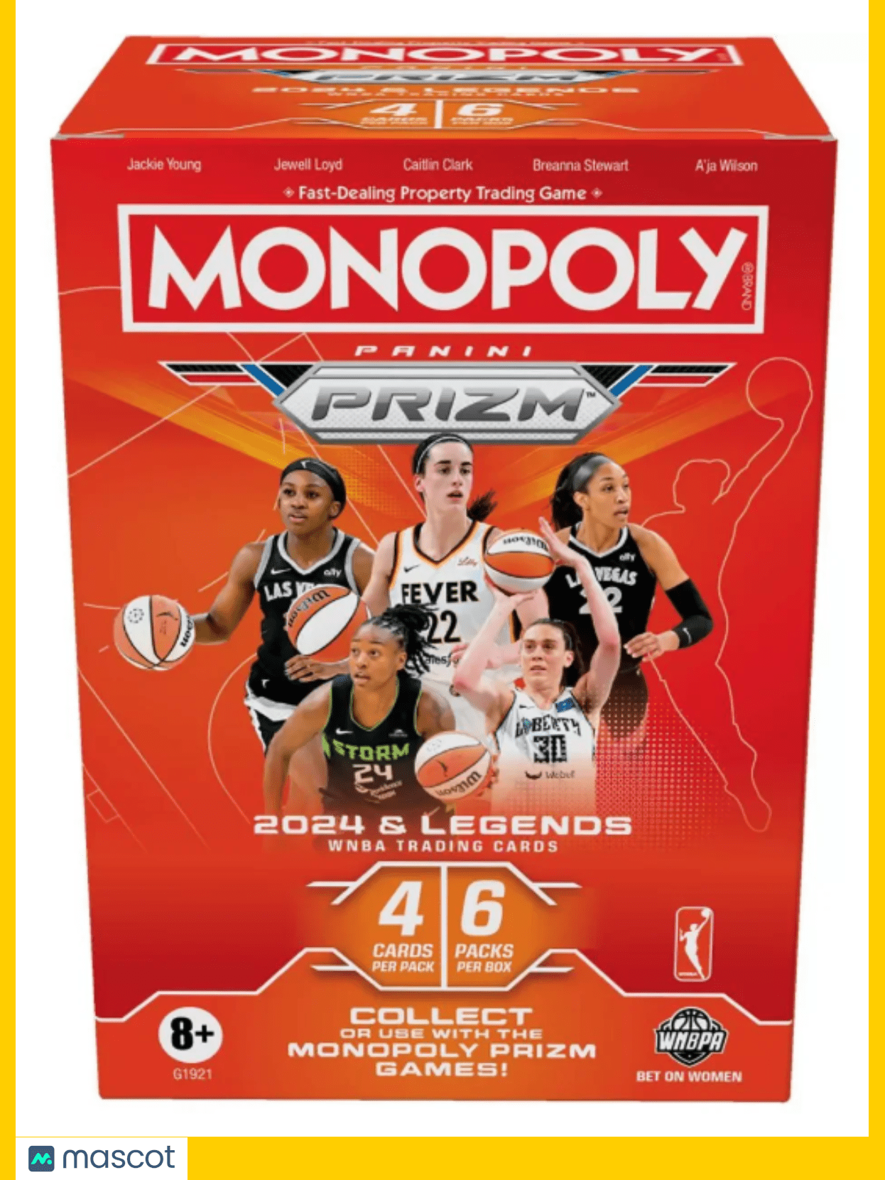 2023-24 Panini WNBA Monopoly Prizm Basketball Blaster Box