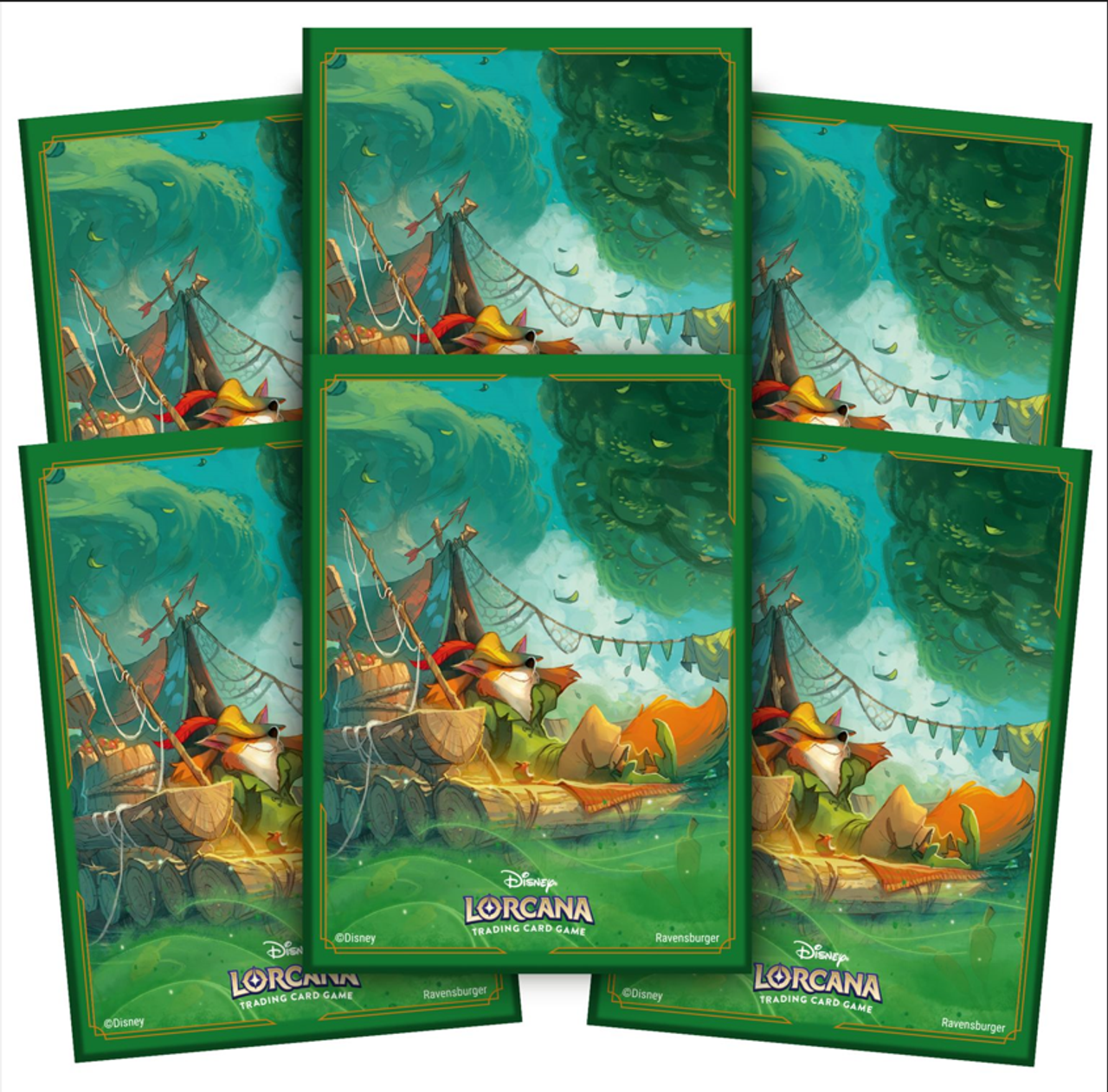 Lorcana Standard 20 Pt. (Robin Hood, Daydreamer) Card Sleeves 65 Ct