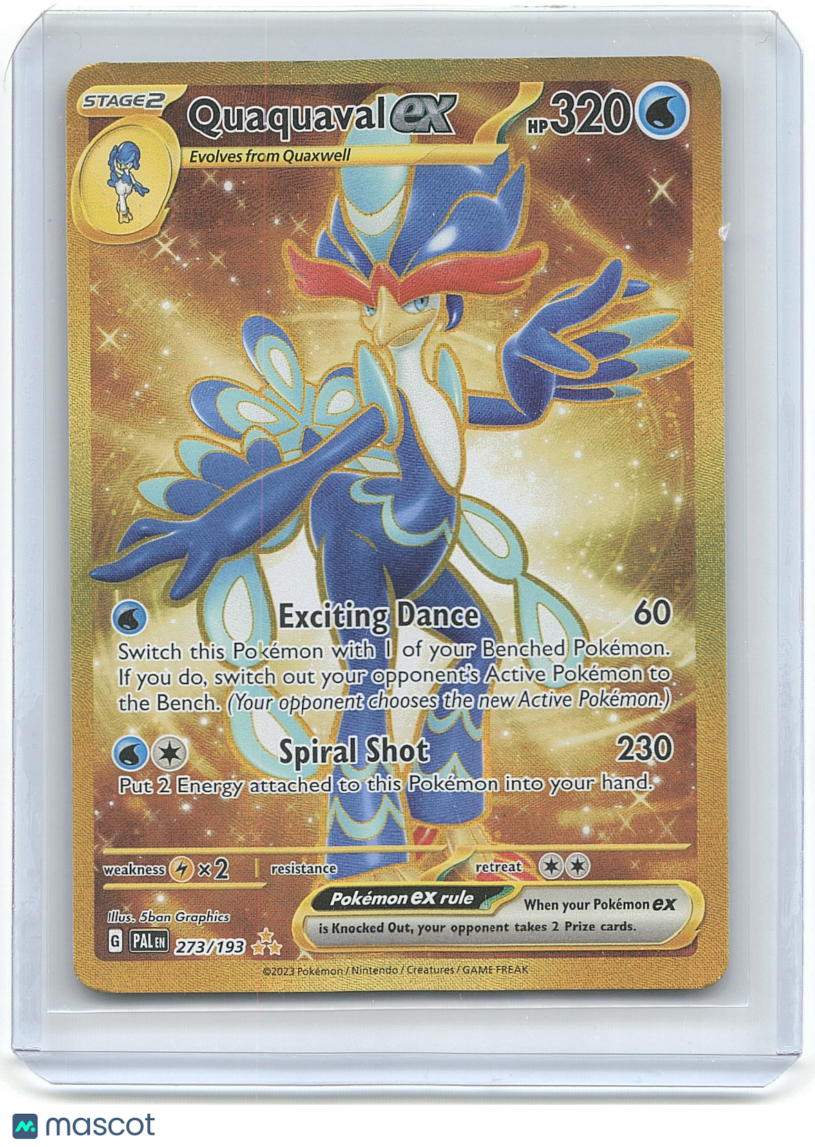 Pokemon Quaquaval 2023 Pokemon #228/193