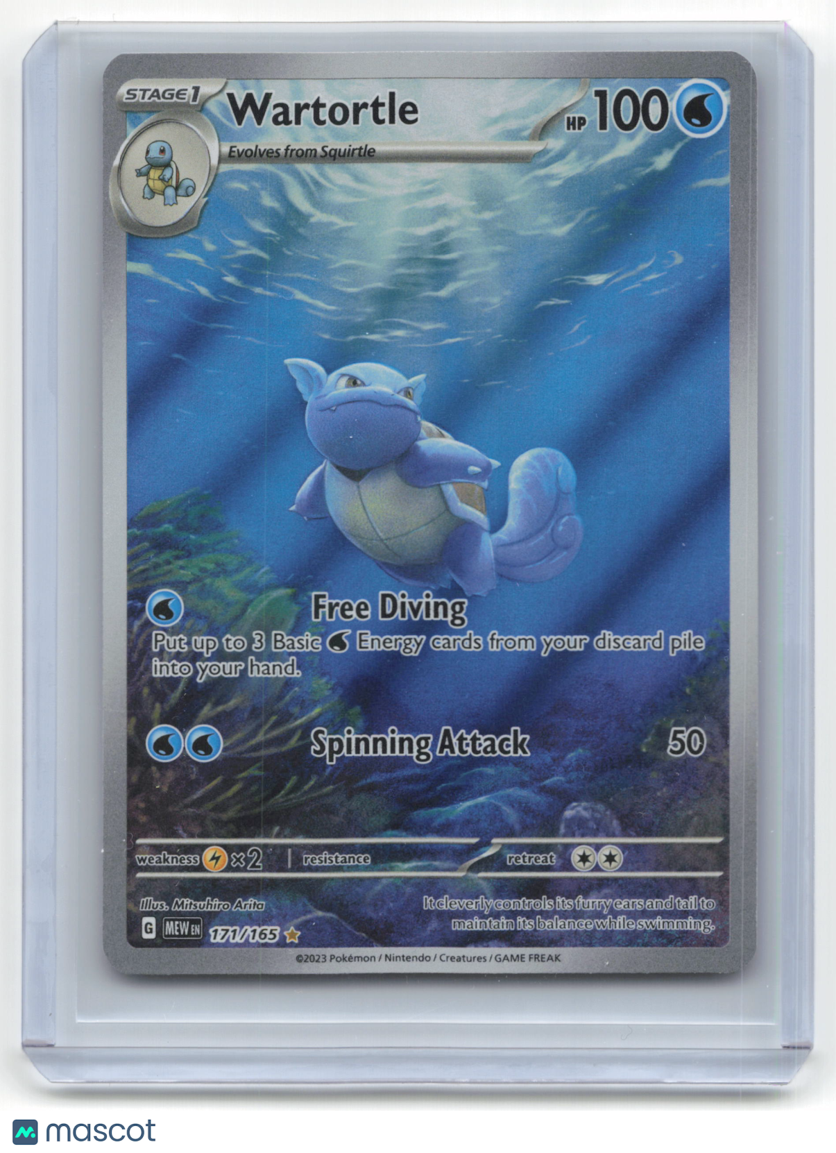 2023 Pokemon TCG Wartortle Pokemon 151 #171/165