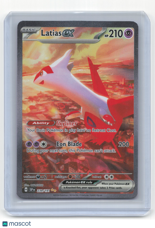 2024 Pokemon Latias EX Surging Sparks Special Illustration Rare Holo #239/191
