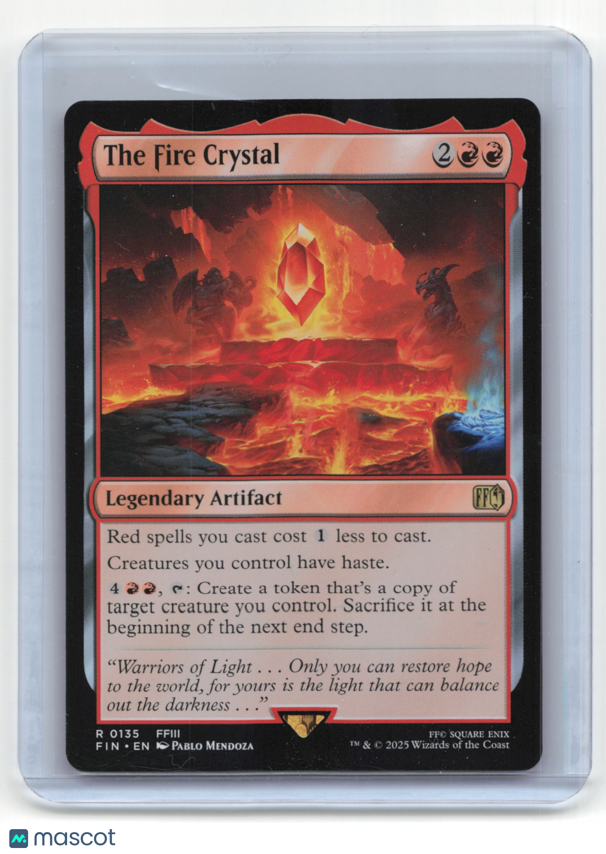 2025 Magic: The Gathering The Fire Crystal Final Fantasy #R 0135