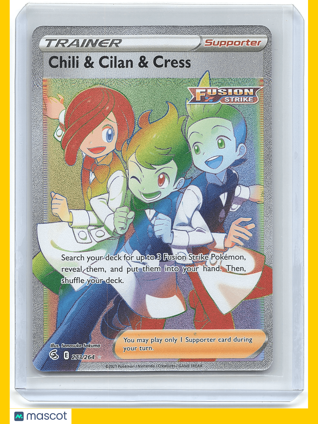 Pokémon Chili & Cilan & Cress 2021 Fusion Strike #230/264 English