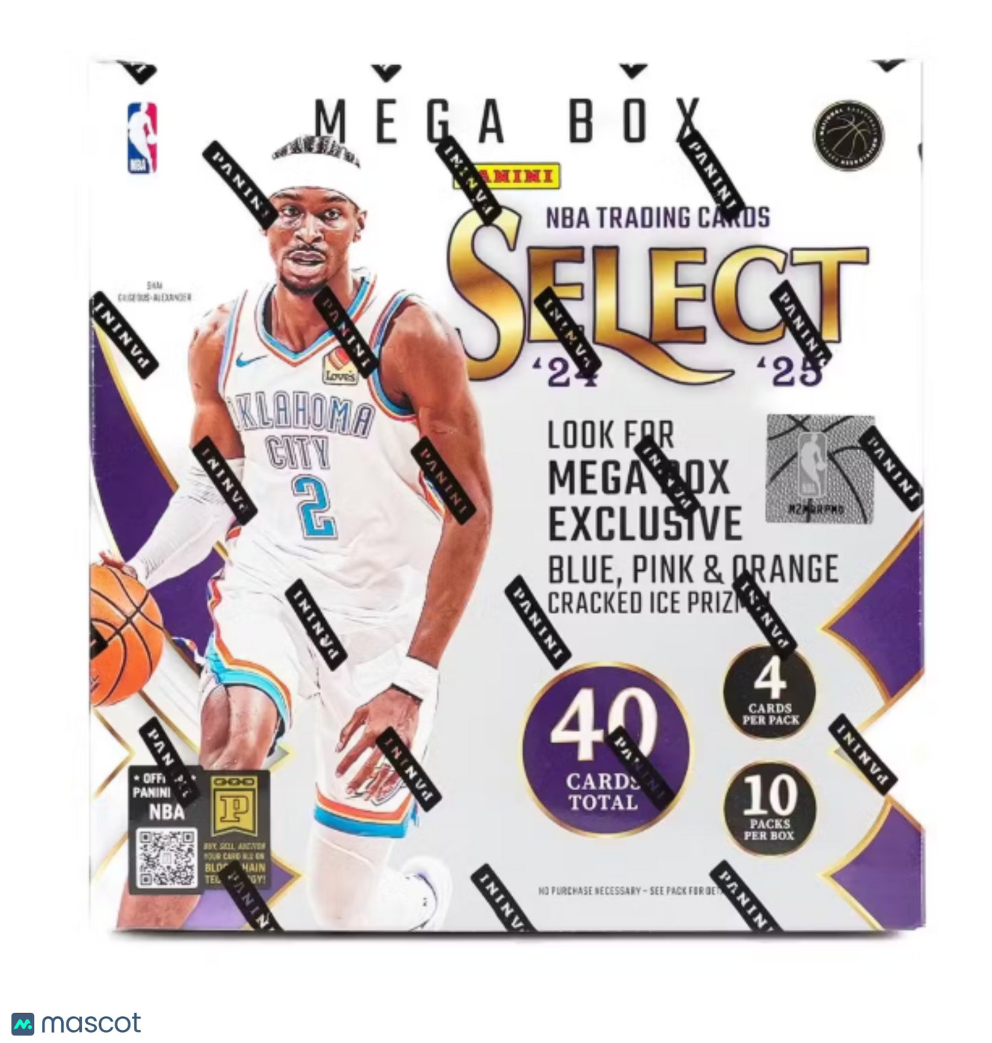 2025 Panini Select 24 25 Basketball Mega Hobby Box