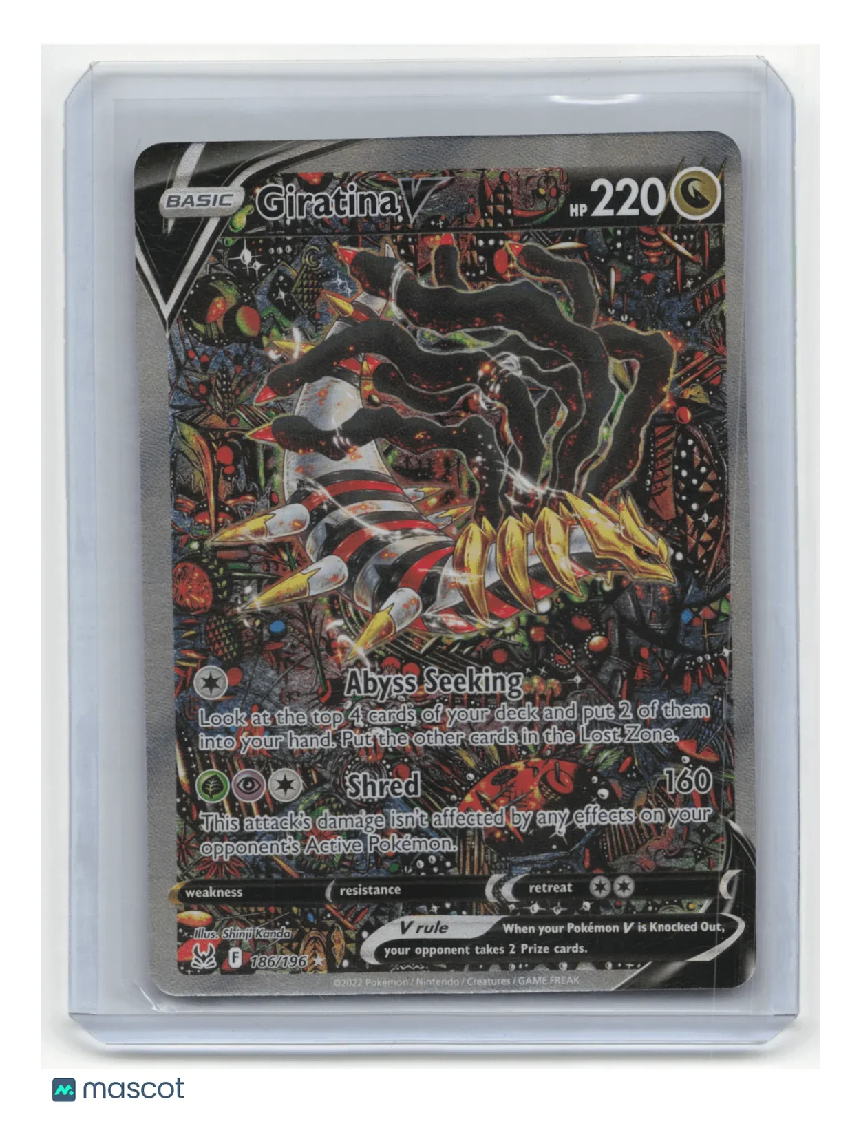 2022 Pokemon TCG Giratina V Sword & Shield - Lost Origin #186/196 - Papa Joey's Collectibles