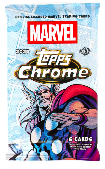 2025 Topps Chrome Marvel Random Art Hobby Pack - Papa Joey's Collectibles