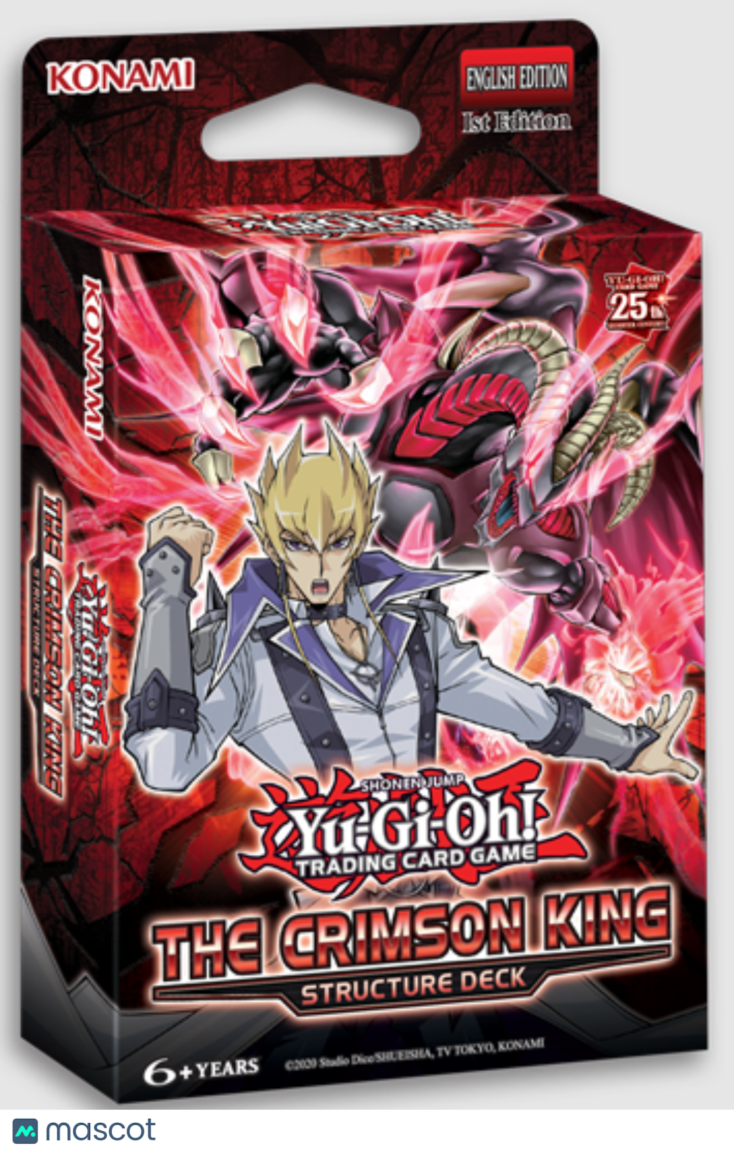 2023 Yugioh The Crimson King Structure Deck Box