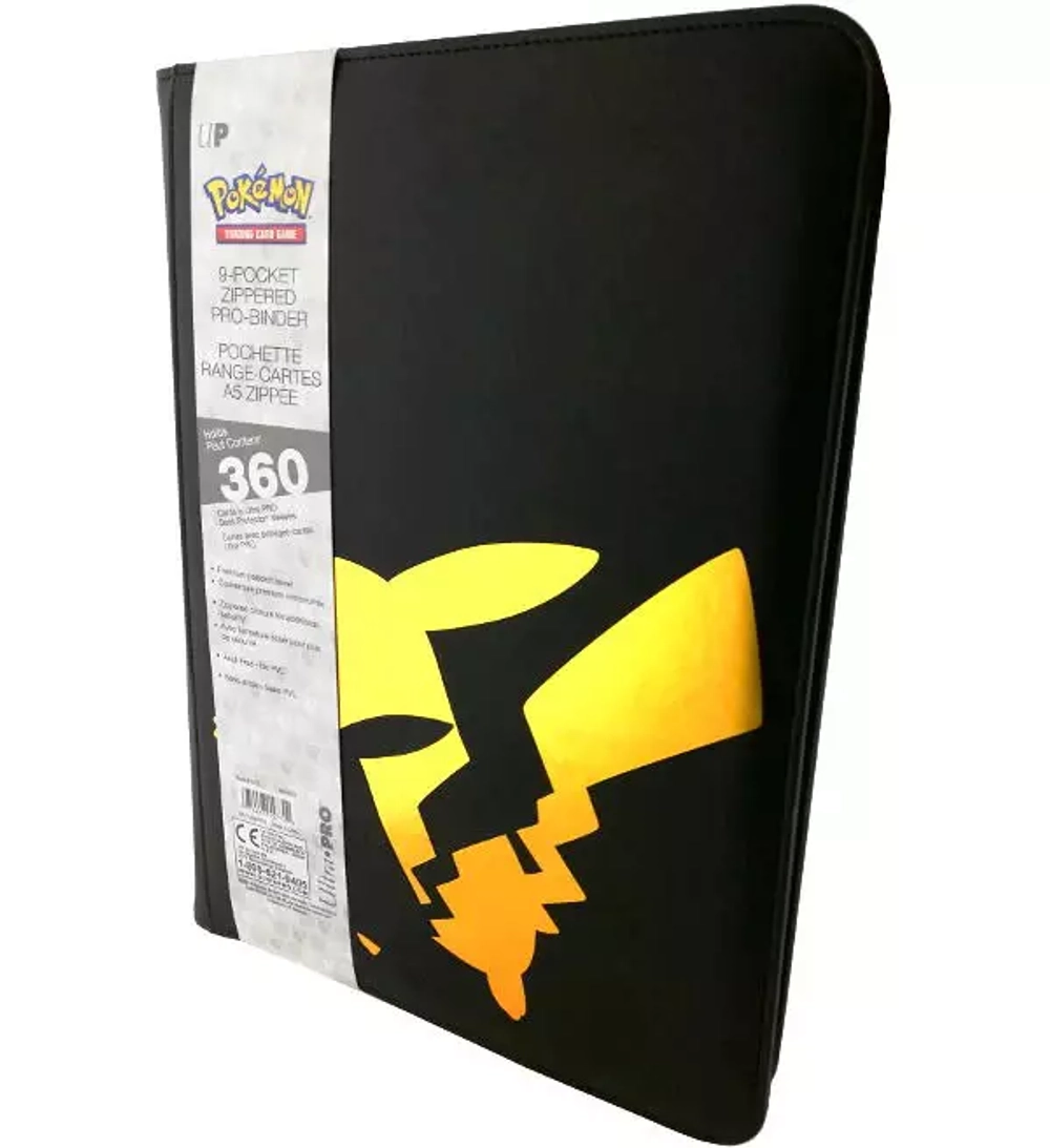 Ultra PRO Standard size 9-Pocket 360 ct (Pikachu) Zippered PRO-Binder