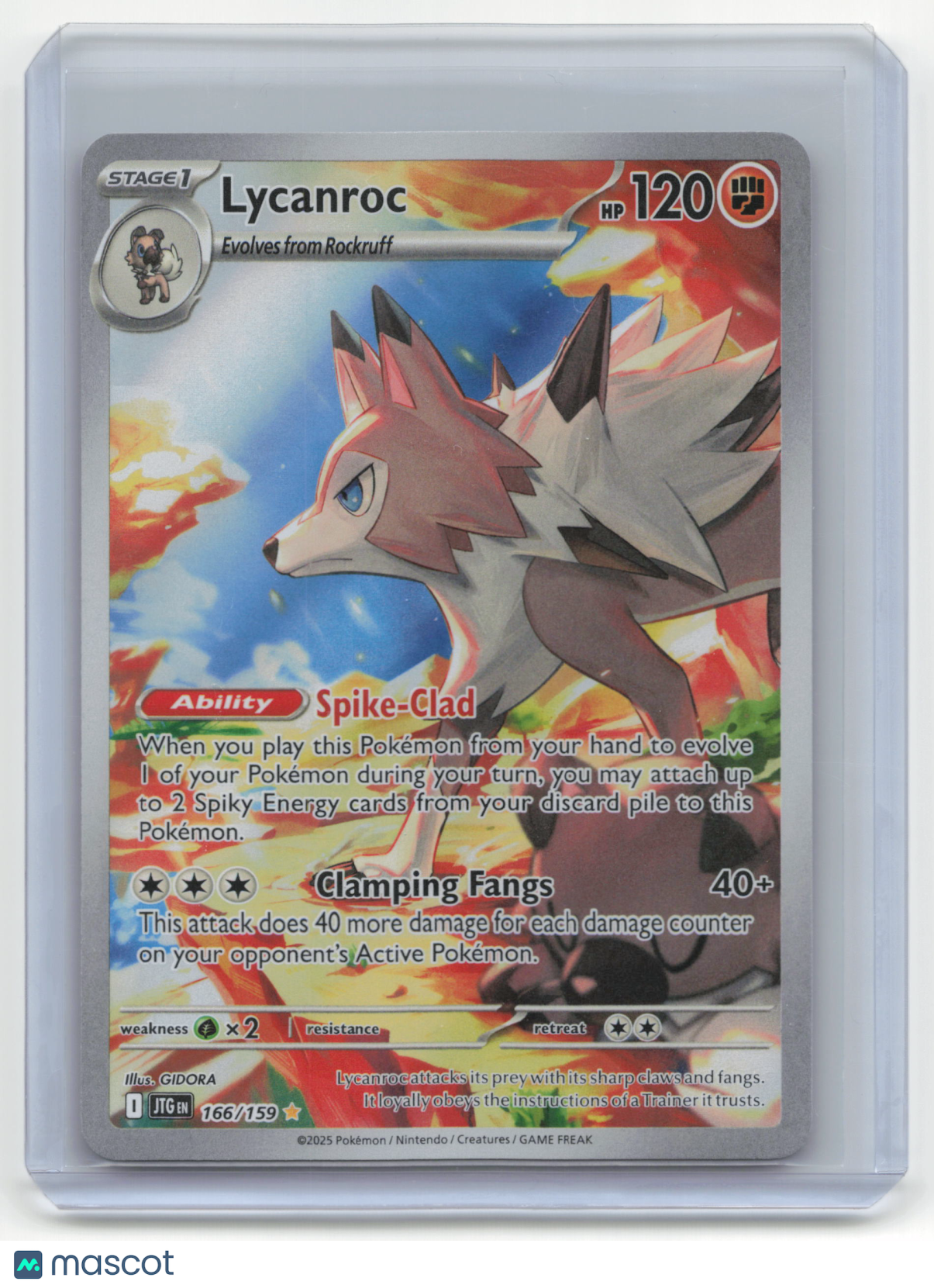 2025 Pokémon Lycanroc Journey Together #166/159