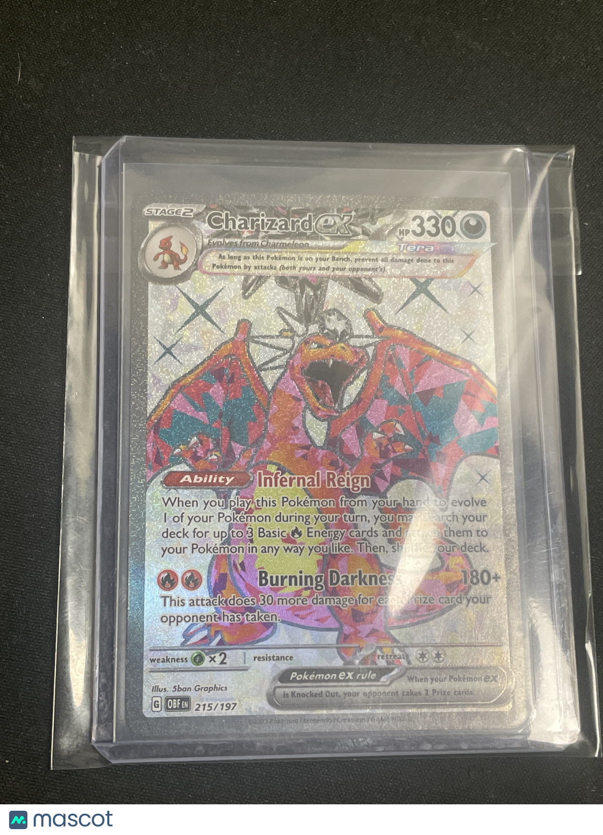 2023 Pokémon TCG Charizard ex #215/197 - Papa Joey's Collectibles