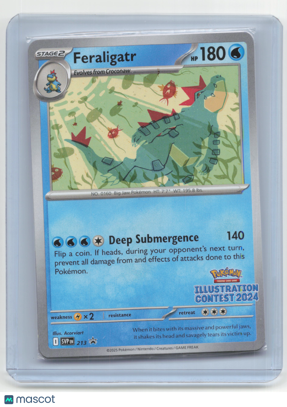 2024 Pokemon Feraligatr Illustration Contest Promo #213