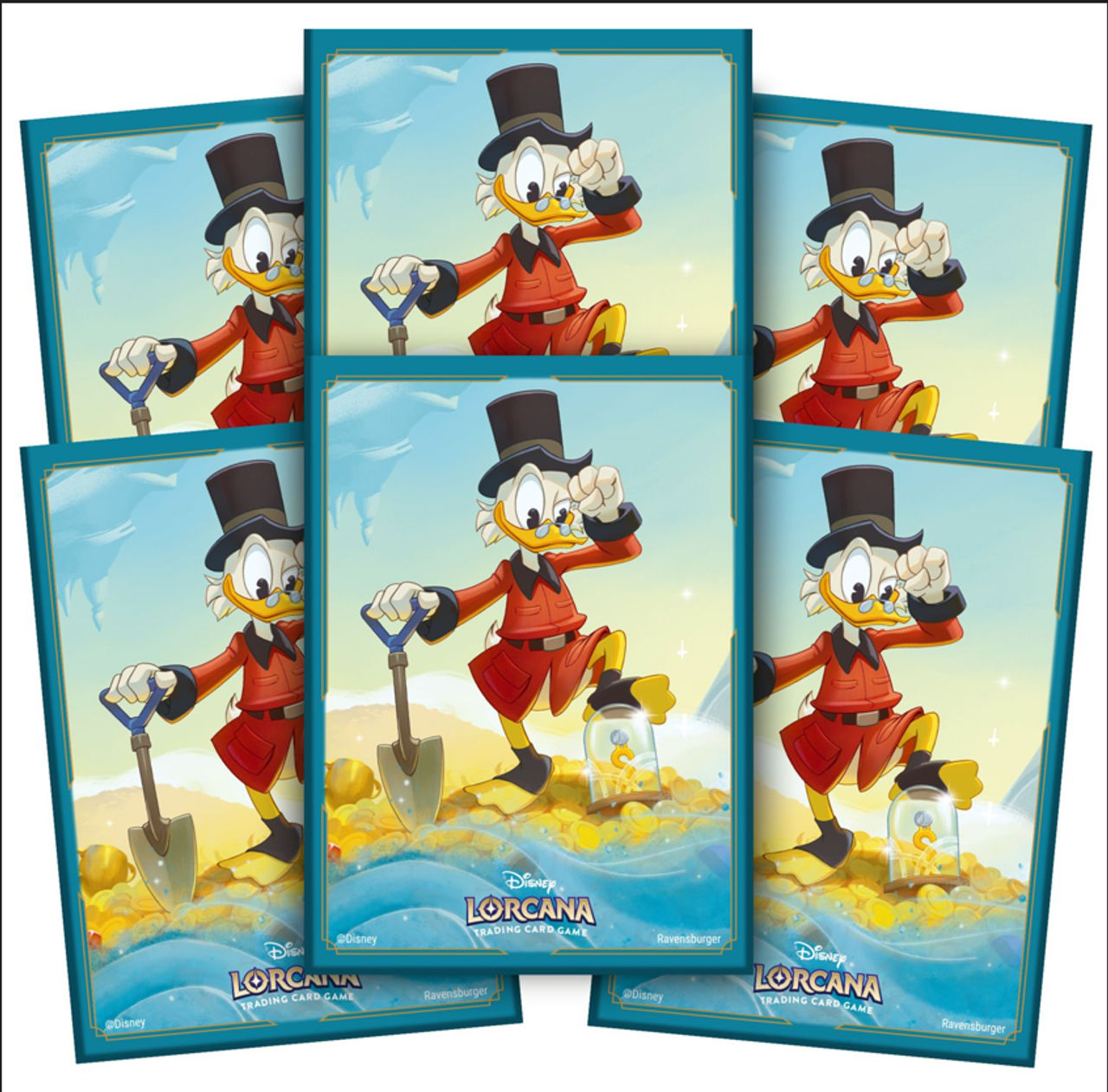 Lorcana Standard (Scrooge McDuck, Richest Duck in the World) Card Sleeves 65 Ct - Papa Joey's Collectibles
