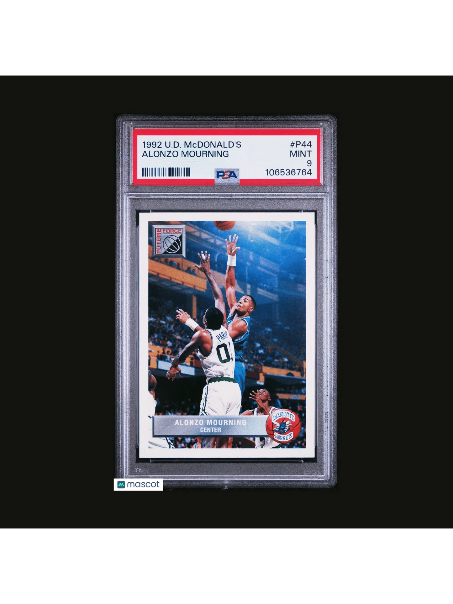 1992 Upper Deck Mcdonald's Basketball Alonzo Mourning #P44 PSA 9 - Papa Joey's Collectibles