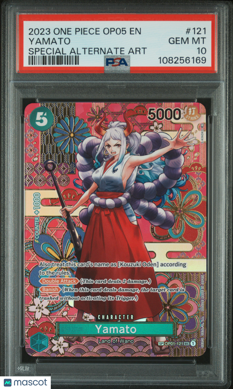 Yamato 2023 One Piece Op05-Awakening Of The New Era #121 Alternate Art PSA 10
