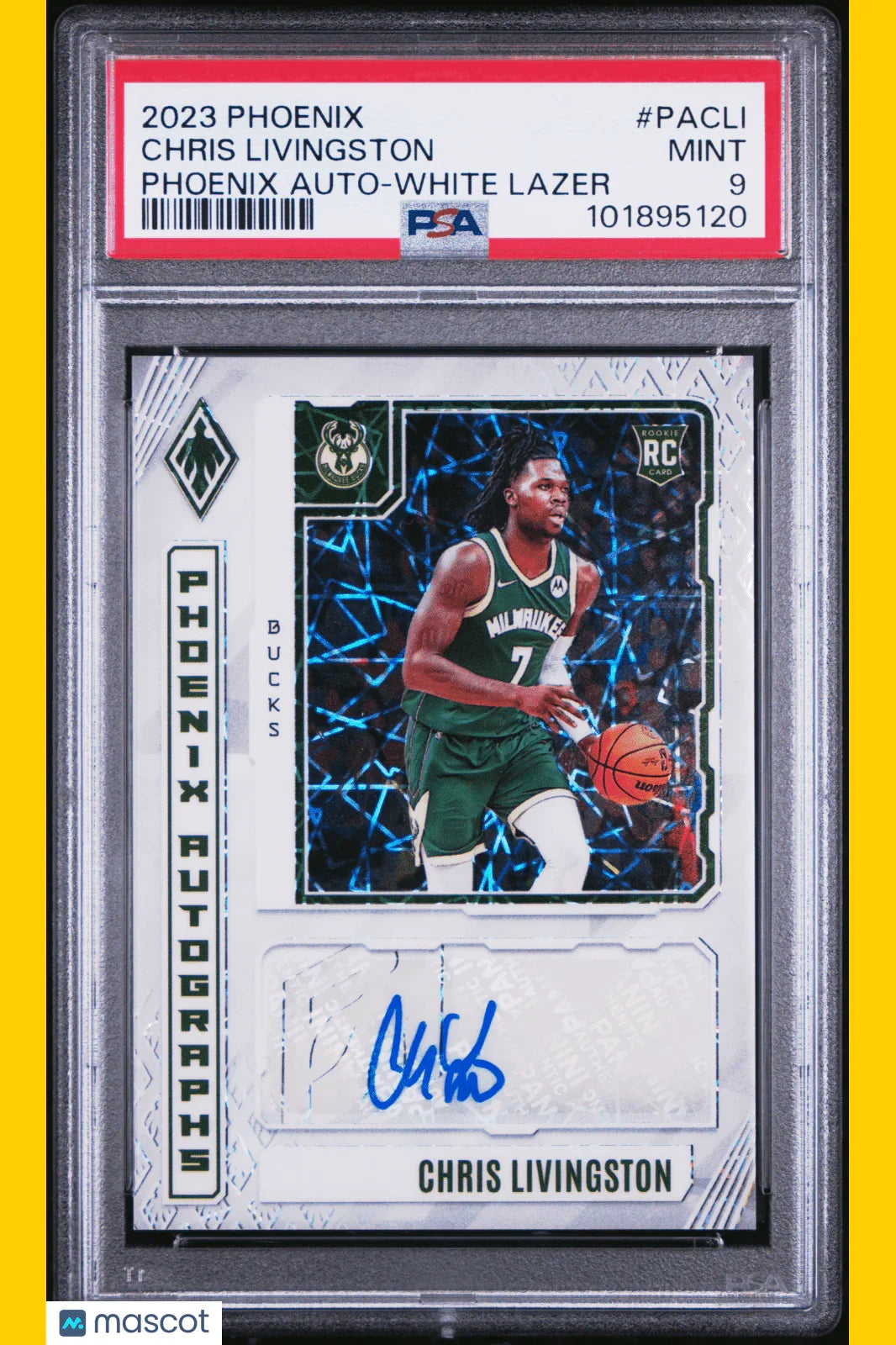 2023 Panini Phoenix Basketball Chris Livingston White Lazer #PACLI PSA 9 - Papa Joey's Collectibles