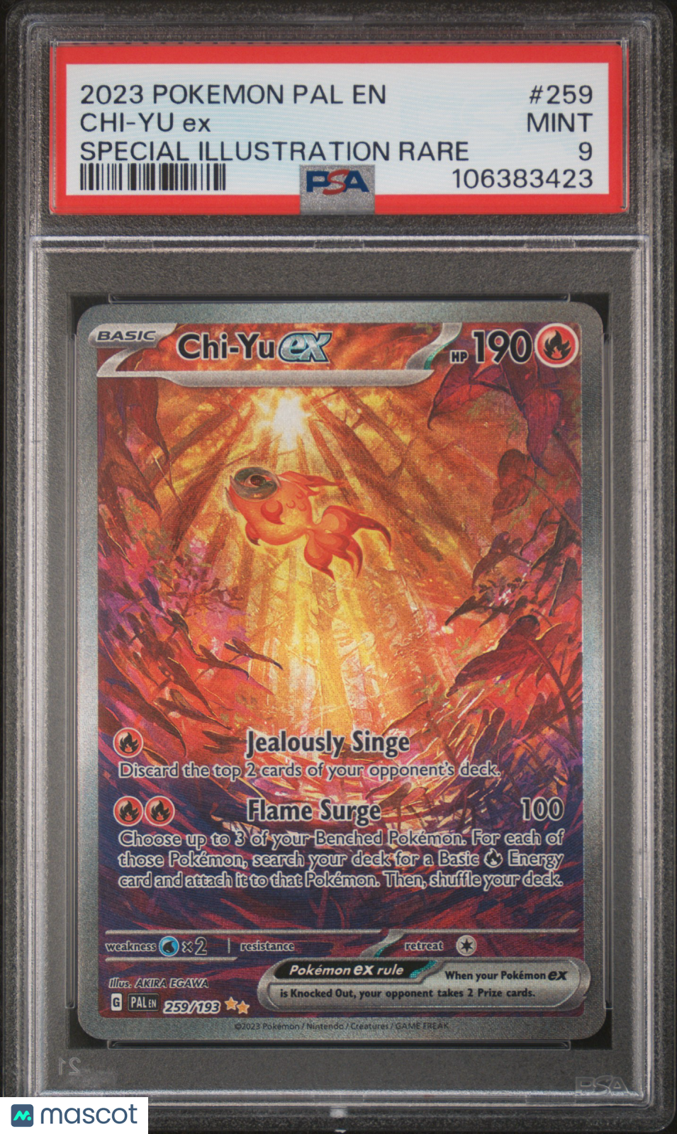 2023 Pokemon TCG Chi-Yu EX Paldea Evolved #259 PSA 9